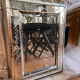Antique Venetian mirror in engraved and bevelled glass – Floral decoration – Ita