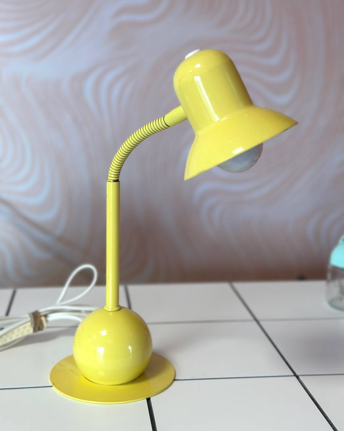Yellow desk table lamp