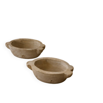 Antique Italian Hand-Carved Marble Basins, Early 20th Century