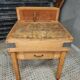Vintage block butcher table beech kitchen island 74 x 81 cm