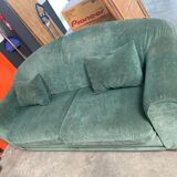2-seater green sofa