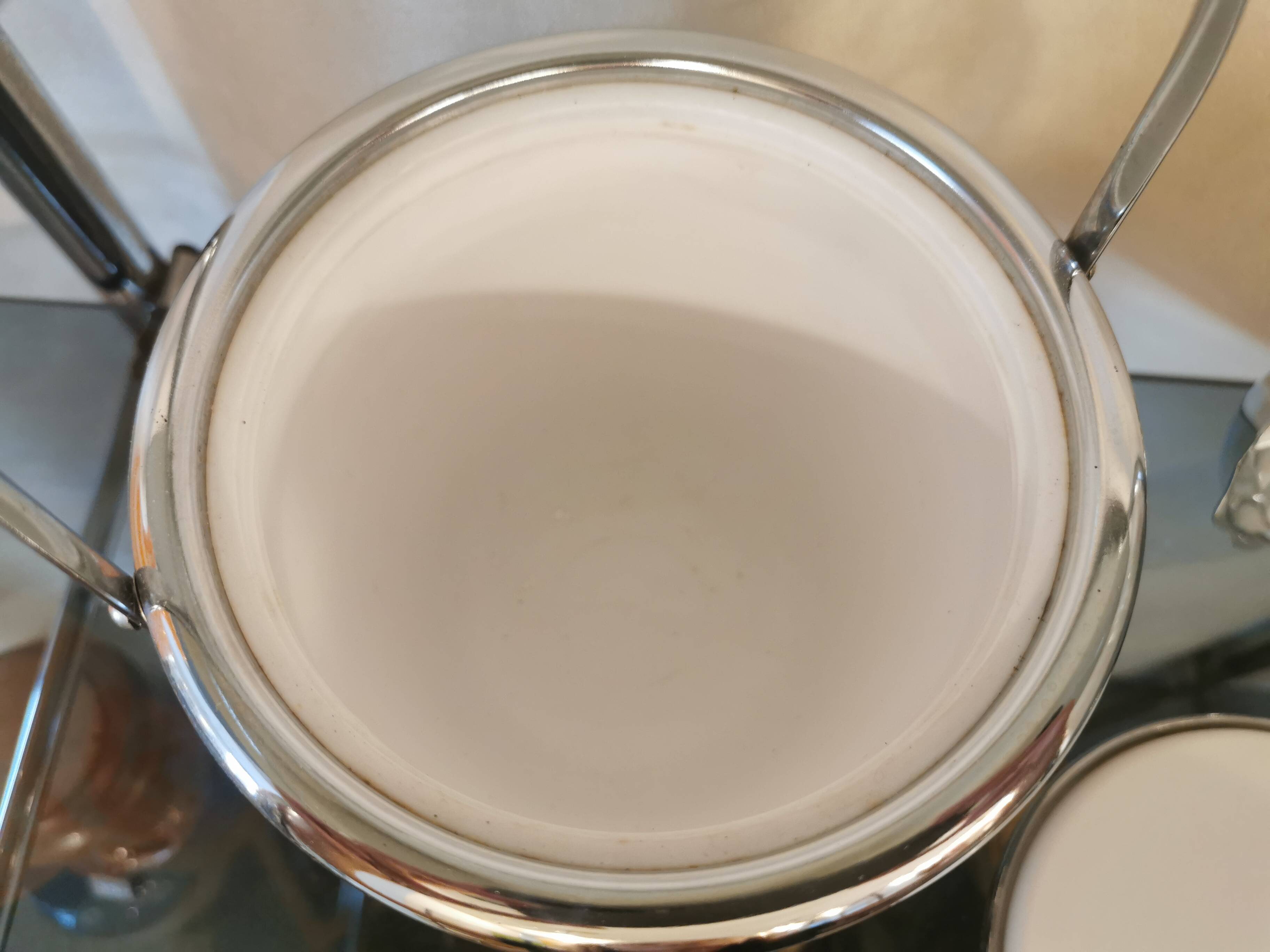 Vintage bamboo ice bucket 70s