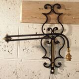 Applique murale articulée vintage lunel france 1960