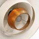 Rare Mid-Century Danish design lamp ,1960s -black&white metal& solid copper