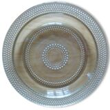 Plat en verre rond