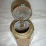 Massive brass inkwell from 1960