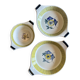 Set of 3 vintage serving dishes from the Flamingo series by Stavangerflint