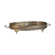 Silver metal serving tray