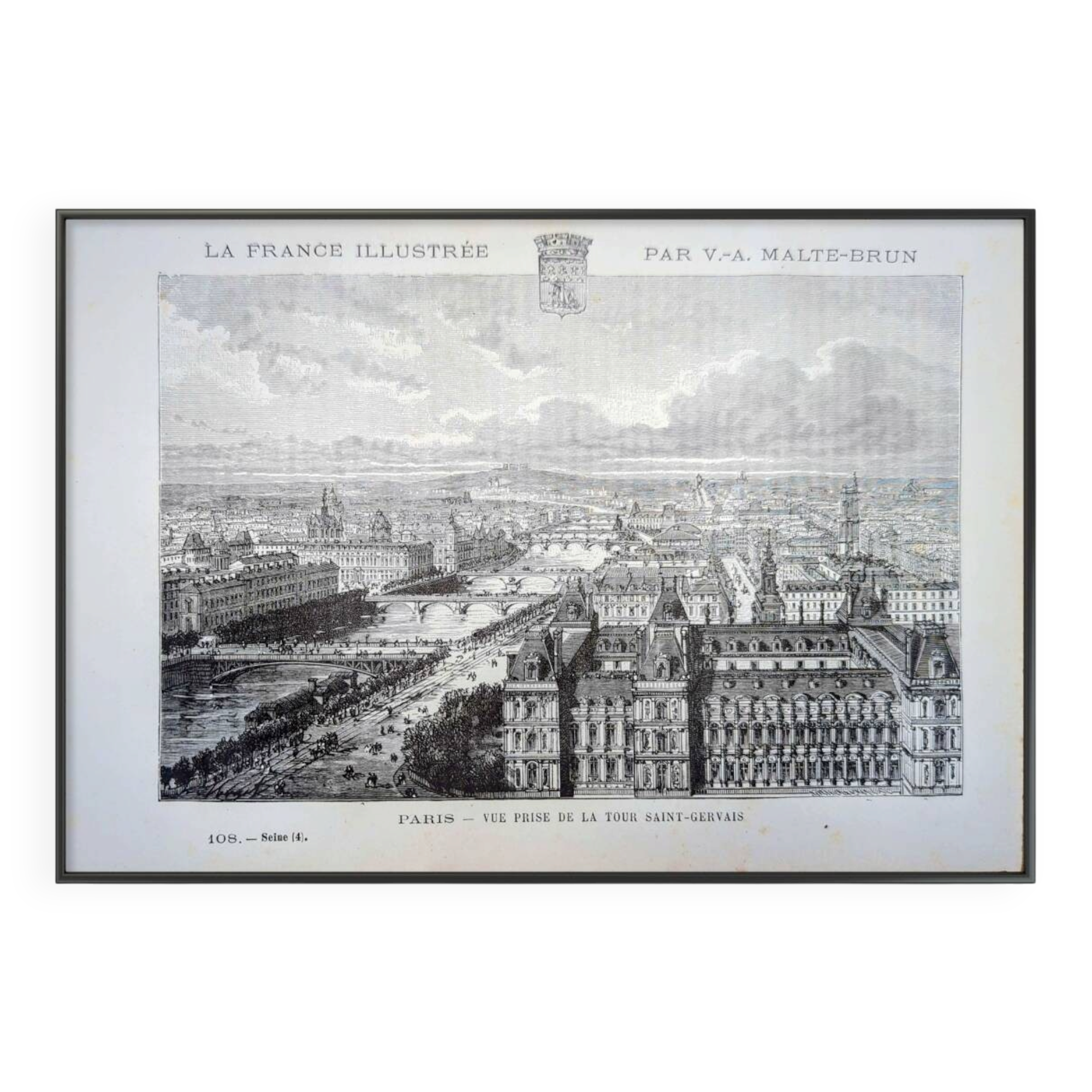 Paris, printed illustration from 1883.