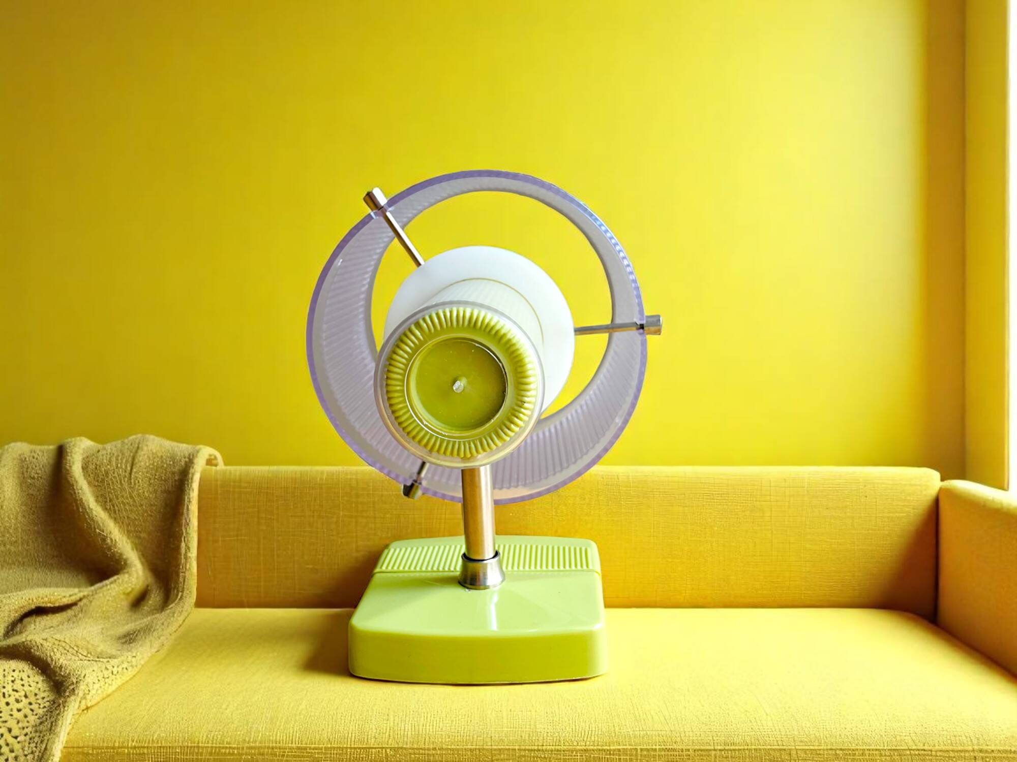 Portuguese mid century modern green  wall sconce light