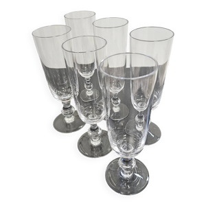 Flûtes en cristal de