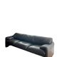 Canapé Maralunga Cassina en cuir noir