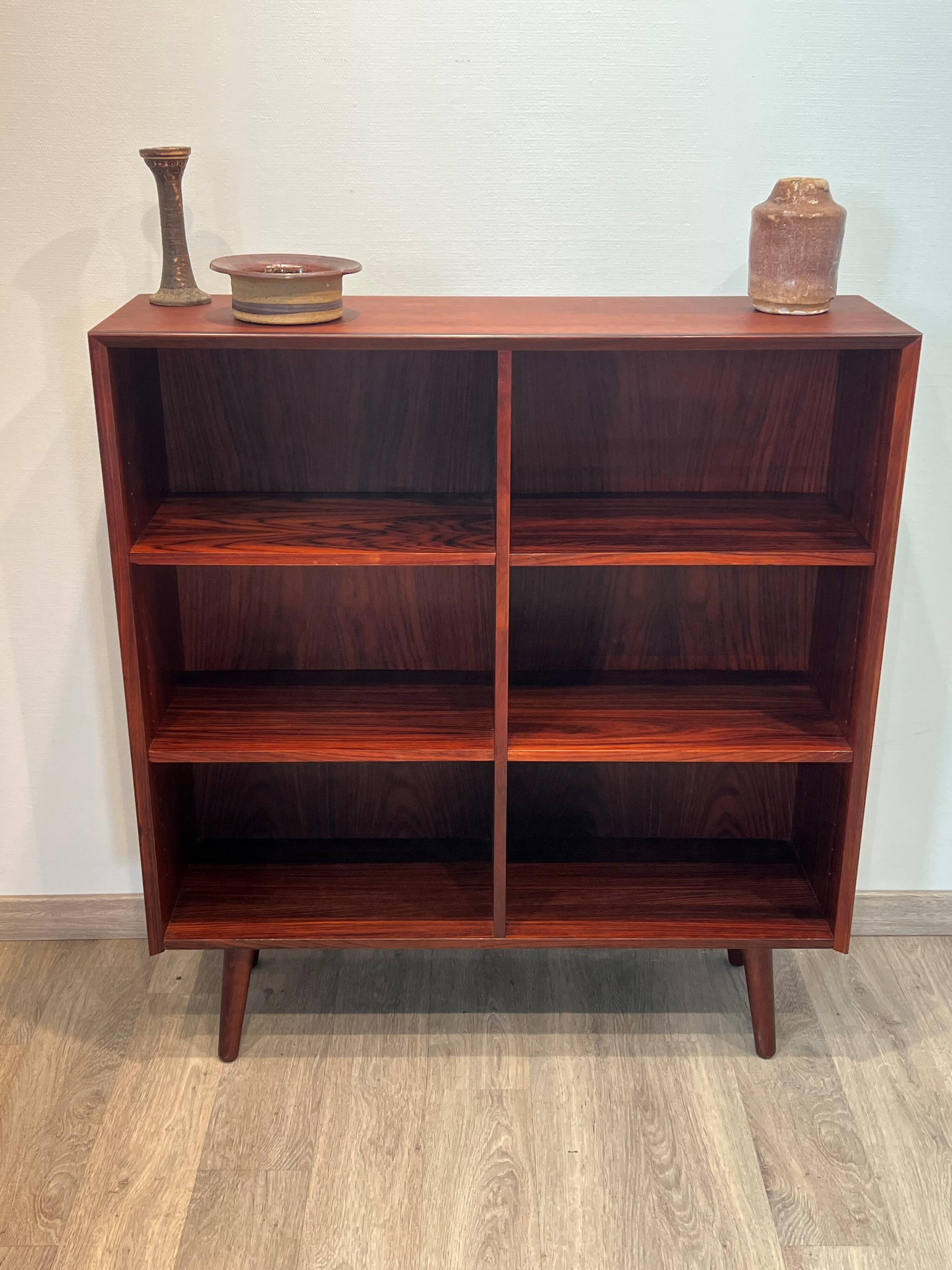 Scandinavian library in rosewood