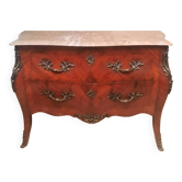 Flower marquetry commode in Louis XV style