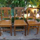 Series of three chairs art deco