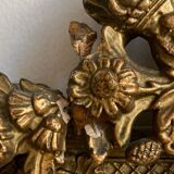 Antique pediment mirror