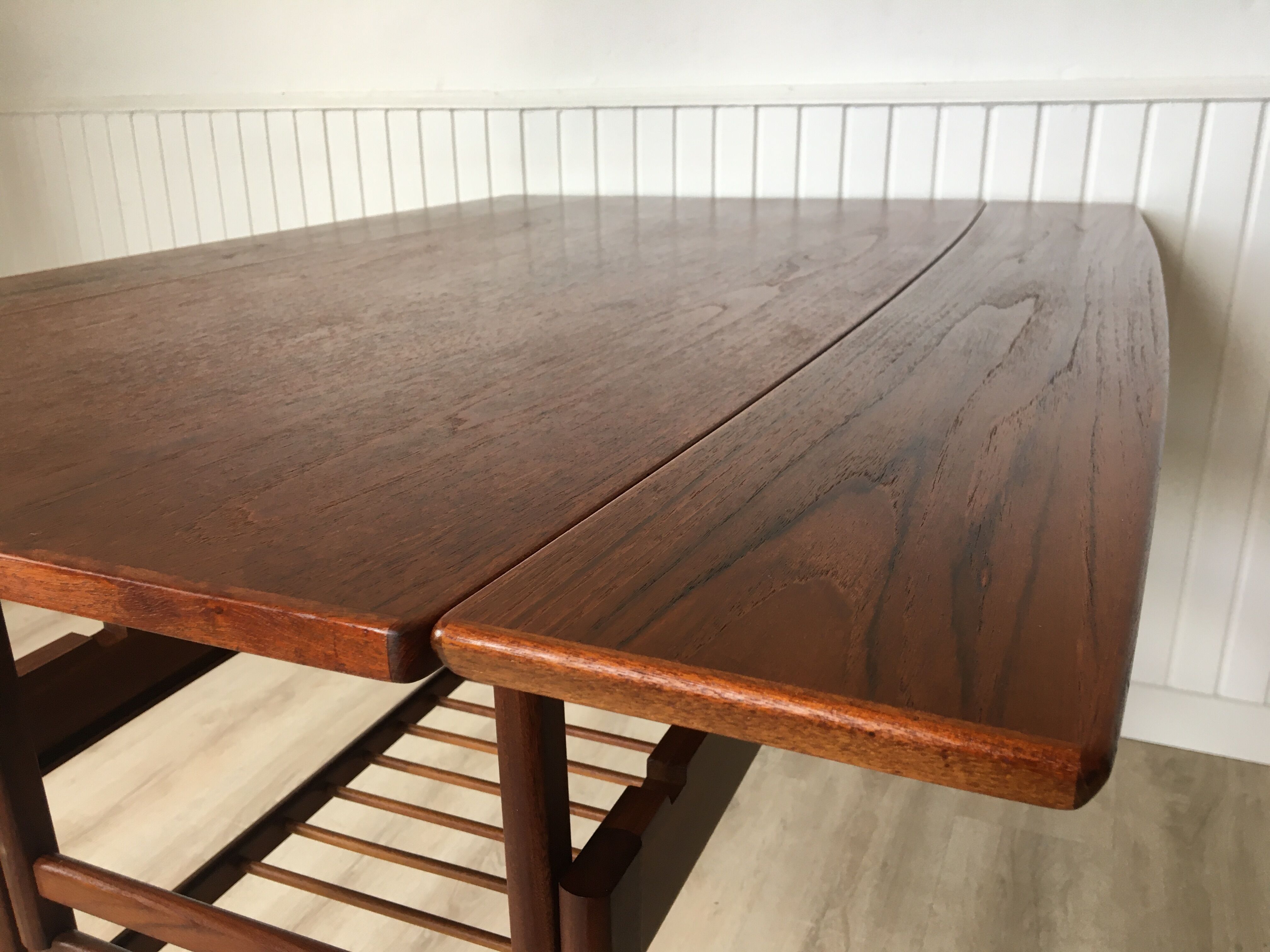 "Elevator" teak table by Kai Kristiansen