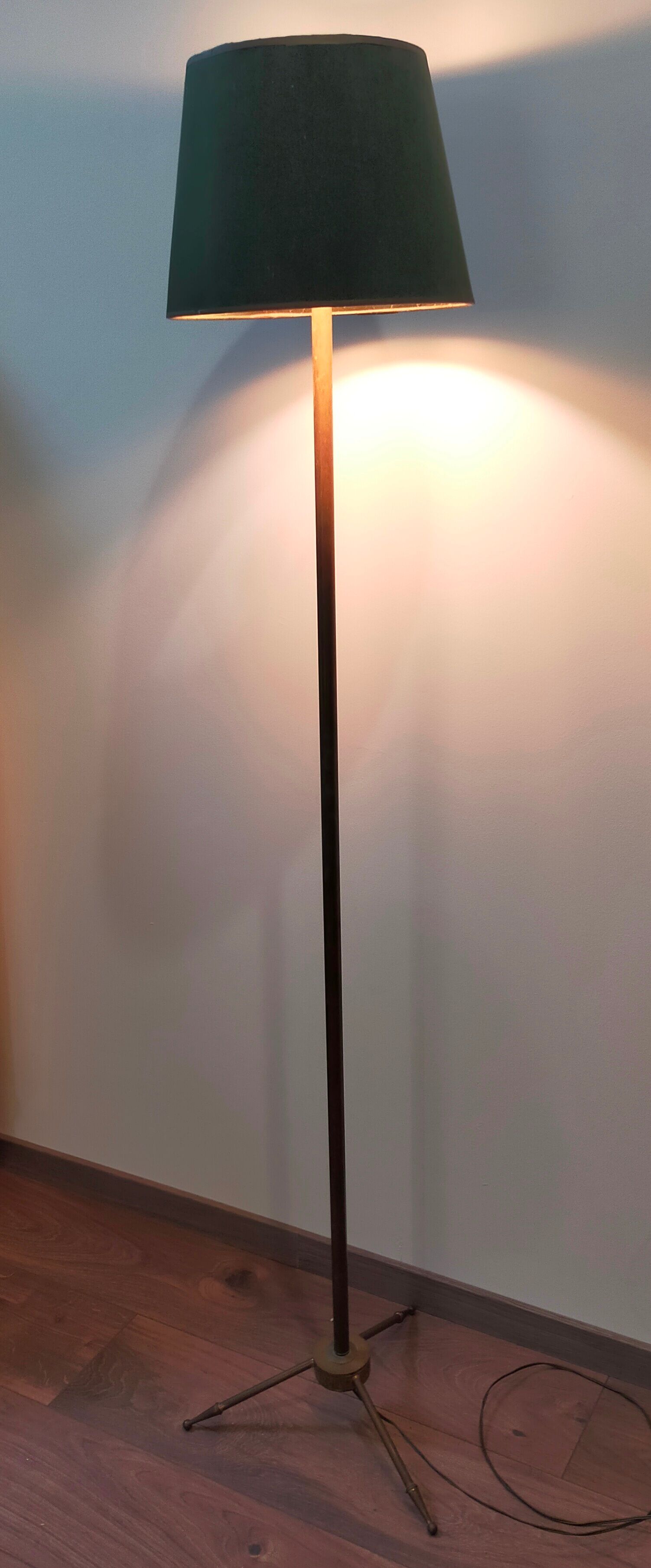 Lampadaire vintage en laiton