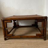 Square rattan coffee table