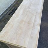 Louis Philippe rustic buffet, vintage, renovated in solid wood, 185cm.