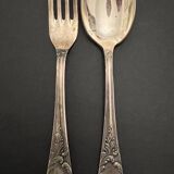 12 silver-plated metal cutlery sets Rocaille