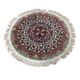 Round handmade wool sinkiang rug