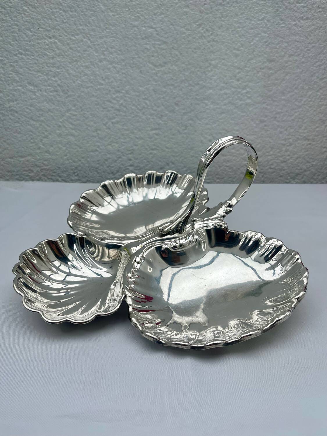 Christofle Silver-Plated Bonbonniere Serving Dish, Louis XV Style, Art Nouveau Period