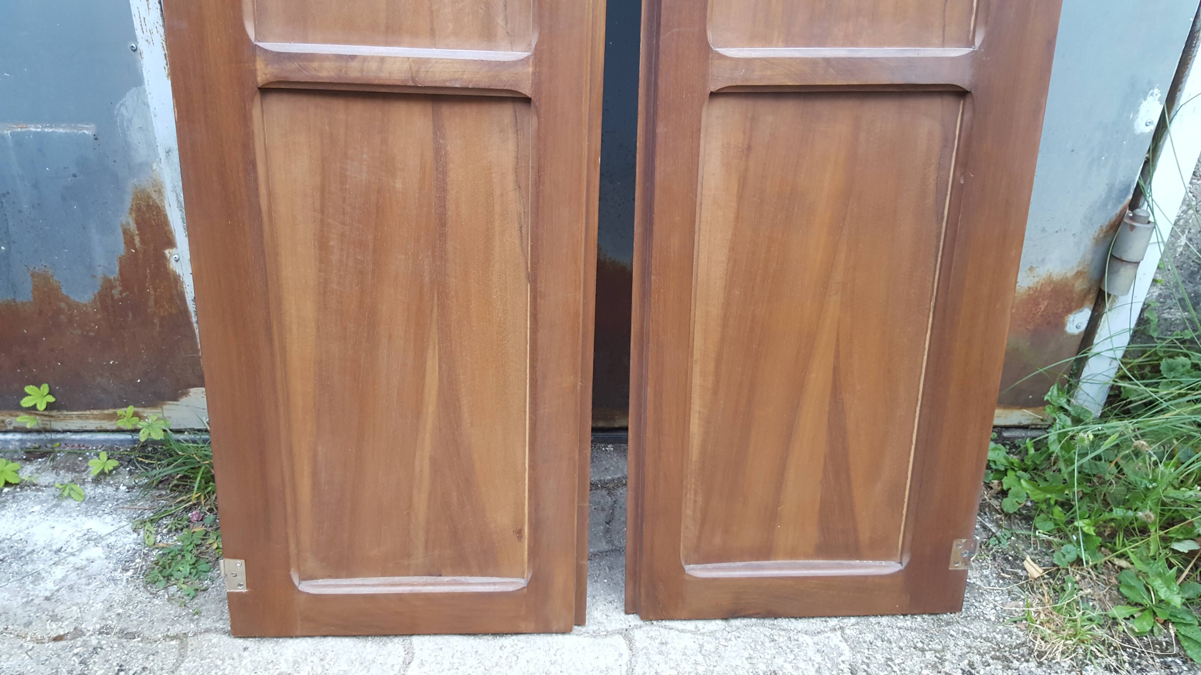 Pair of solid wood Art Deco doors