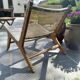 Chair / garden armchair / single-seater in retro rattan