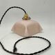 Pink opaline pendant light