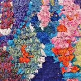 Berber carpet boucharouette wide 250x140 cm