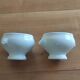 Set of 2 mini French porcelain soup tureens