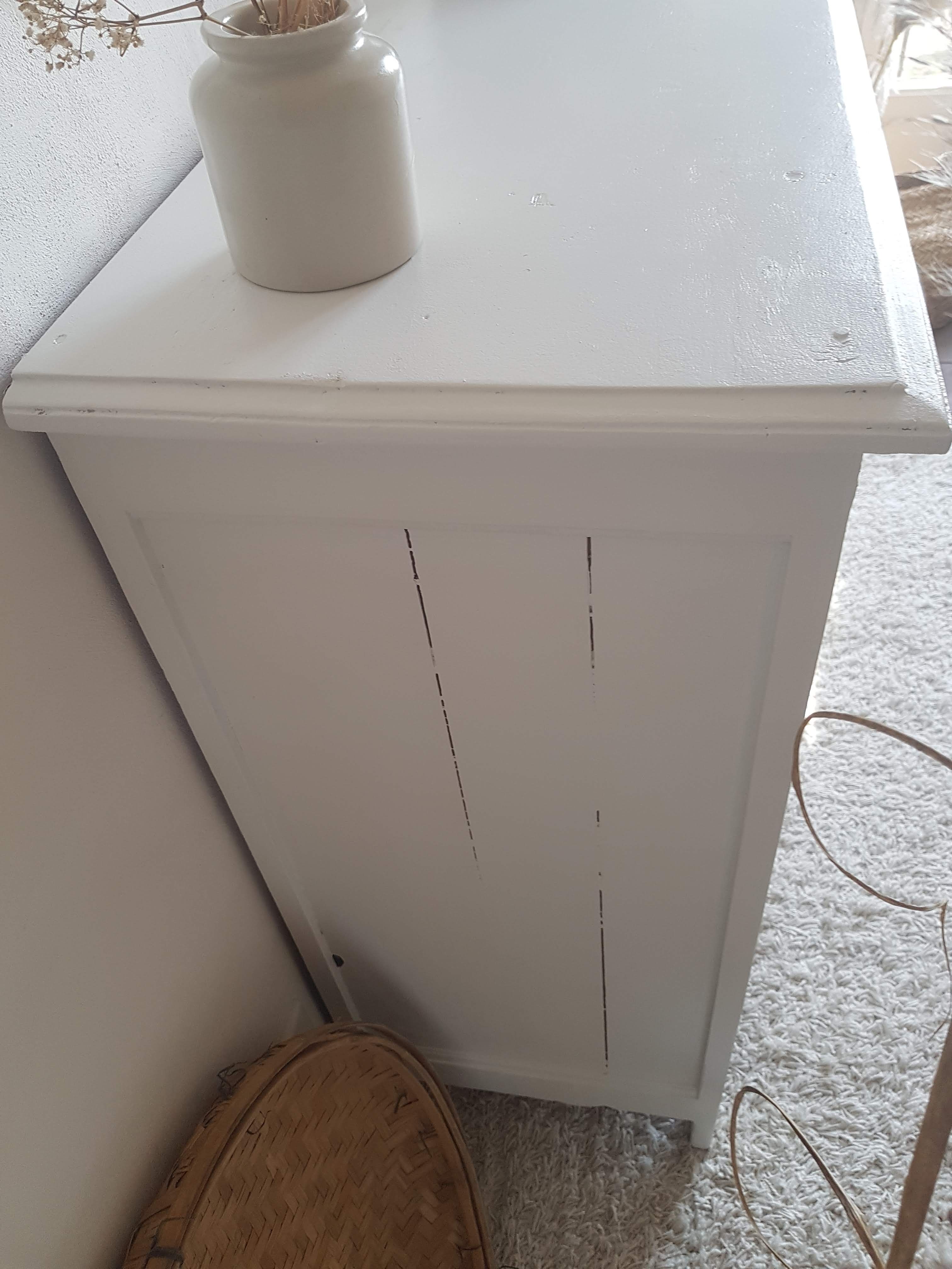 Old white Parisian buffet