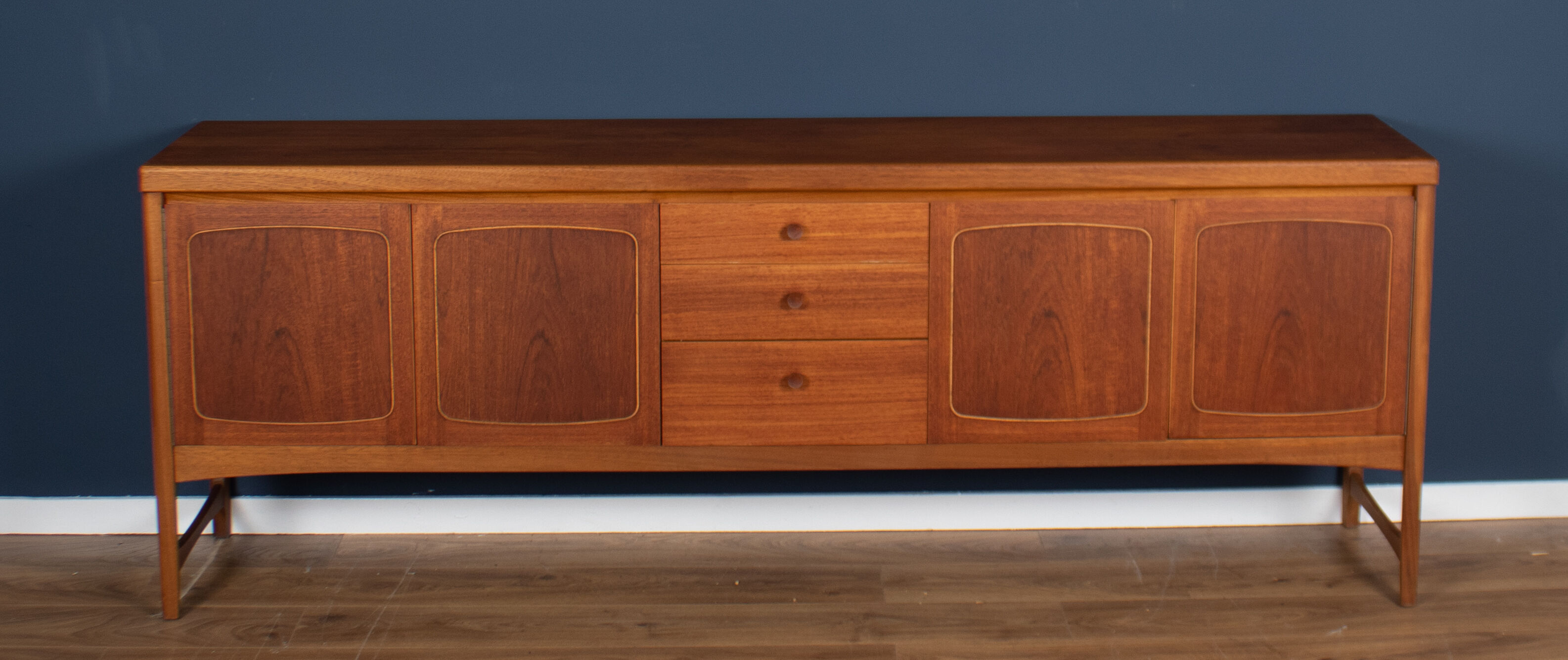 Enfilade retro teck 1960s mid century Nathan