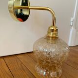 Wall lamp with vintage globe