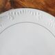 Silver-edged dessert service and its dish
