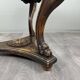 Table Guéridon en bois sculpté avec plateau en marbre, XIXe siècle