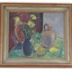 Nature morte : Vases et fruits par T.S.