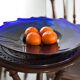 Plat Murano vintage bleue et jaune, Italie, années 1960
