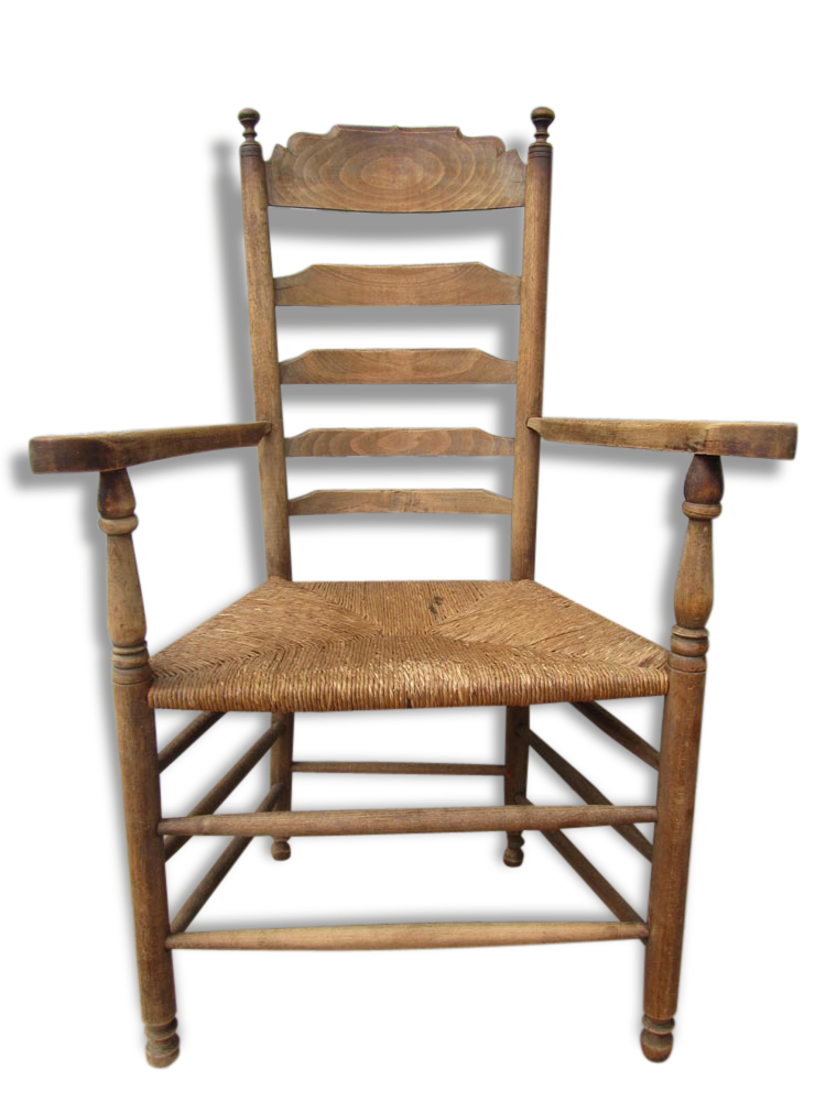 Wooden Dutch rustic farmers armchair Chair