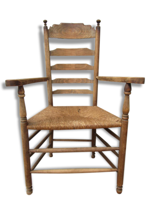 Wooden Dutch rustic farmers armchair Chair