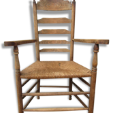 Wooden Dutch rustic farmers armchair Chair