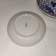 Set of 5 Japanese porcelain plates, antique blue and white, floral phoenix, Dai Nippon.