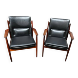 Pair of armchairs by A. Vodder for Sibast