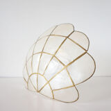 Vintage mother-of-pearl shell sconce