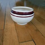 Ancien petit cache pot  en terre cuite émaillée / céramique