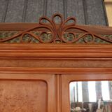 Thonet style curved wood cabinet