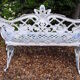 Banc de jardin en fonte d'aluminium