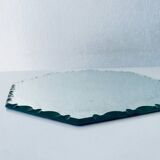Antique octagonal beveled mirror