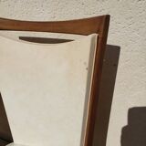 Set of 3 art deco chairs from the 50s